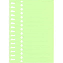 Etiquettes à boucle vert...
