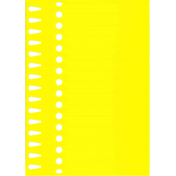 Etiquettes à boucle jaune...