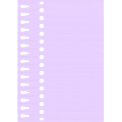 Etiquettes à boucle mauve...