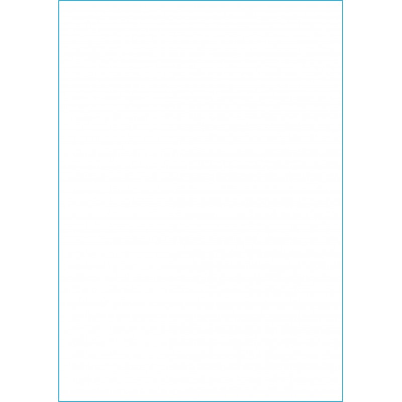 planche A4 de 1 étiquette autocollante blanche 210 x 297 mm